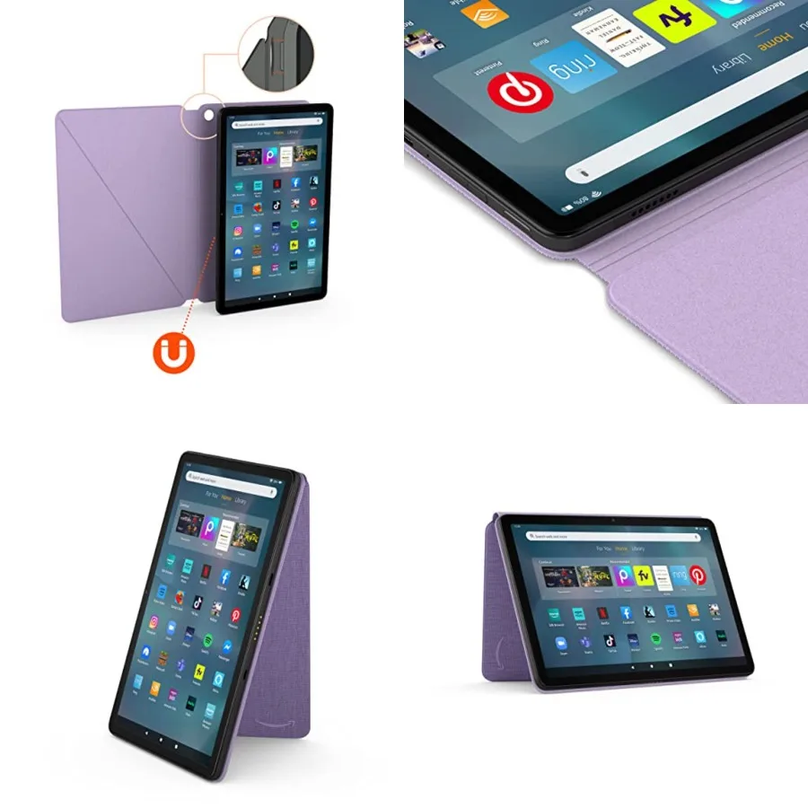 

Fire Max 11 Tablet Magnetic Slim Cover (Only compatible with 13th generation tablet, 2023 release) - Lilac