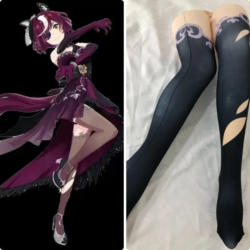 Аниме-костюм Uma Musume Pretty Derby Tanino Gimlet: колготки с принтом, реквизит для косплея на Comic Con, чулки для ролевых игр, подарок на Хэллоуин