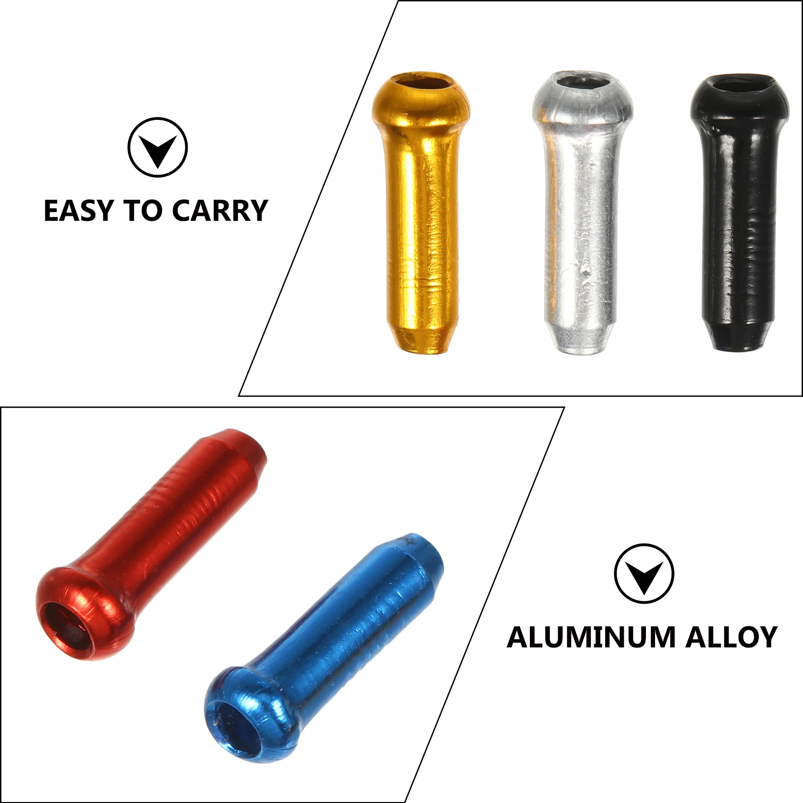 

Aluminum Alloy Brake Cable Cap End Caps for Folding Brakes Durable Bicycle Wire Accessories Suitable Most Bikes Long Use Prevent