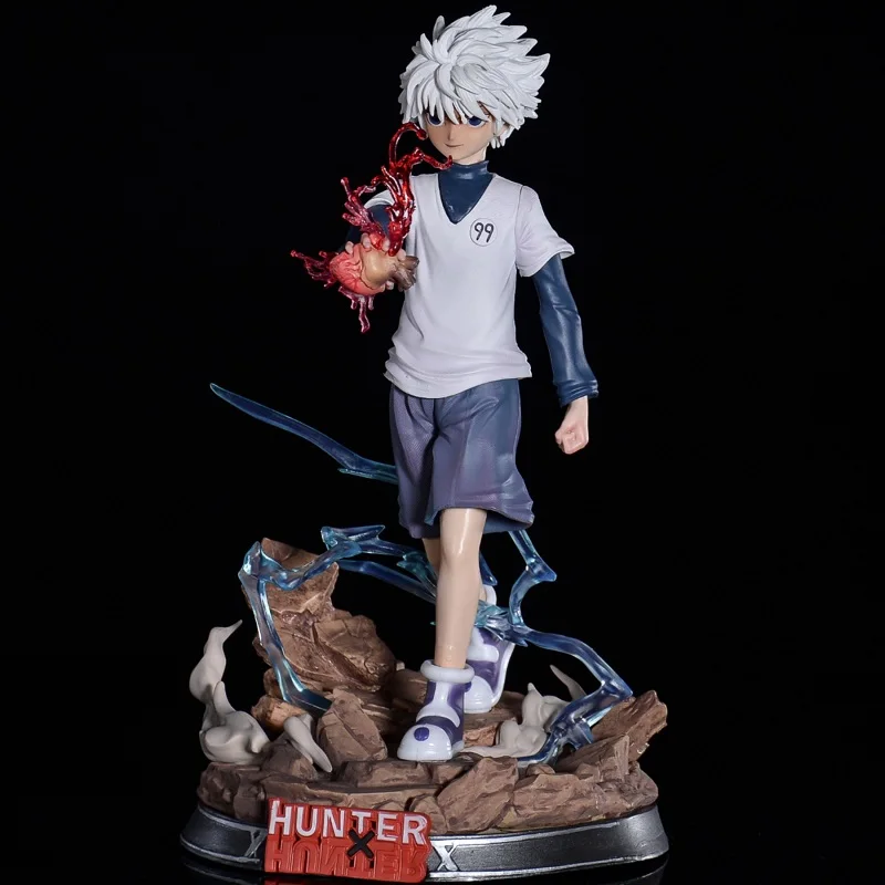 

27cm Hunter×hunter Bm Hunter Killua Zoldyck Anime Figure Model Ornament Statue Periphery Collectible Toy Holiday Gifts