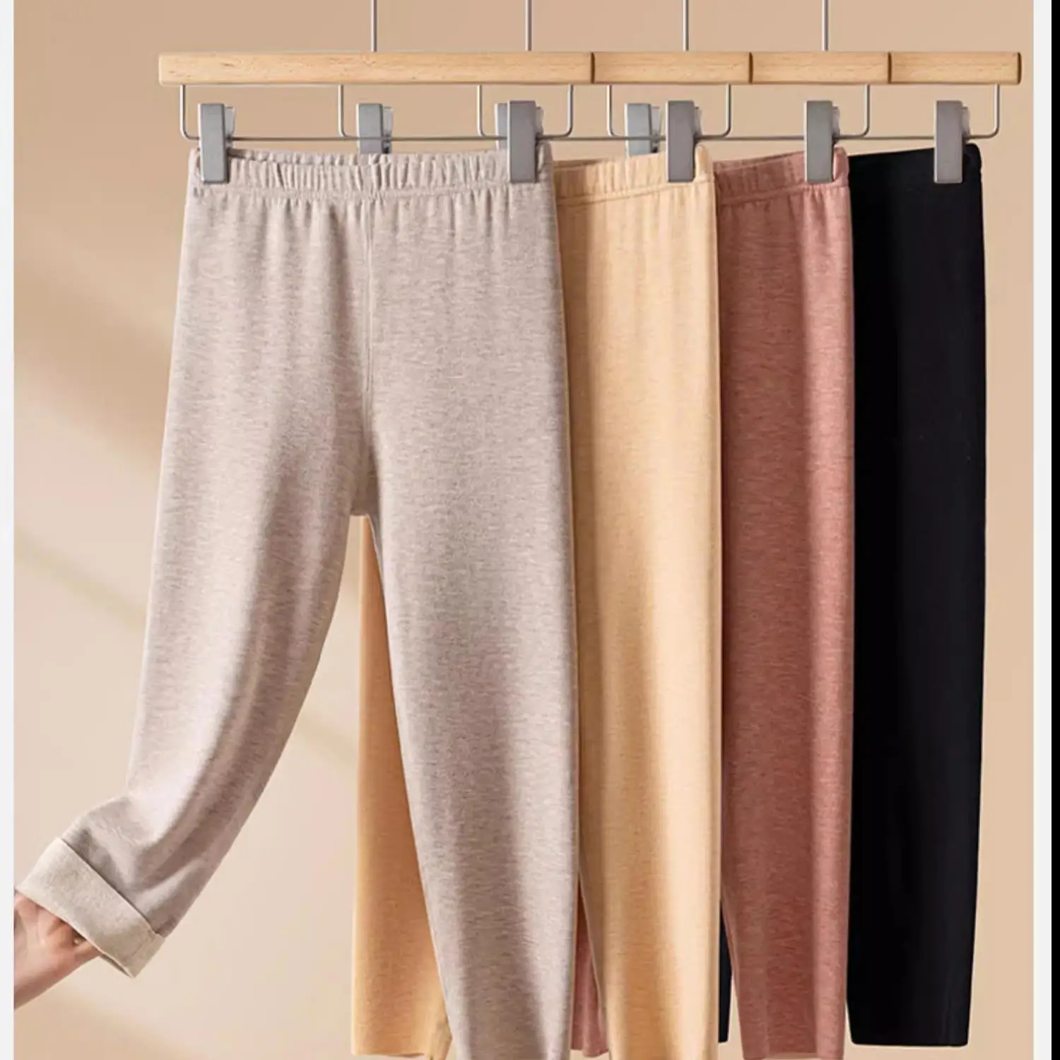 

Warm Wool Silk Seven-Foot Velvet Heated Slimming Leggings Autumn Winter Mid-Calf Pants Boot Inner Wear Seamless Casual Pants