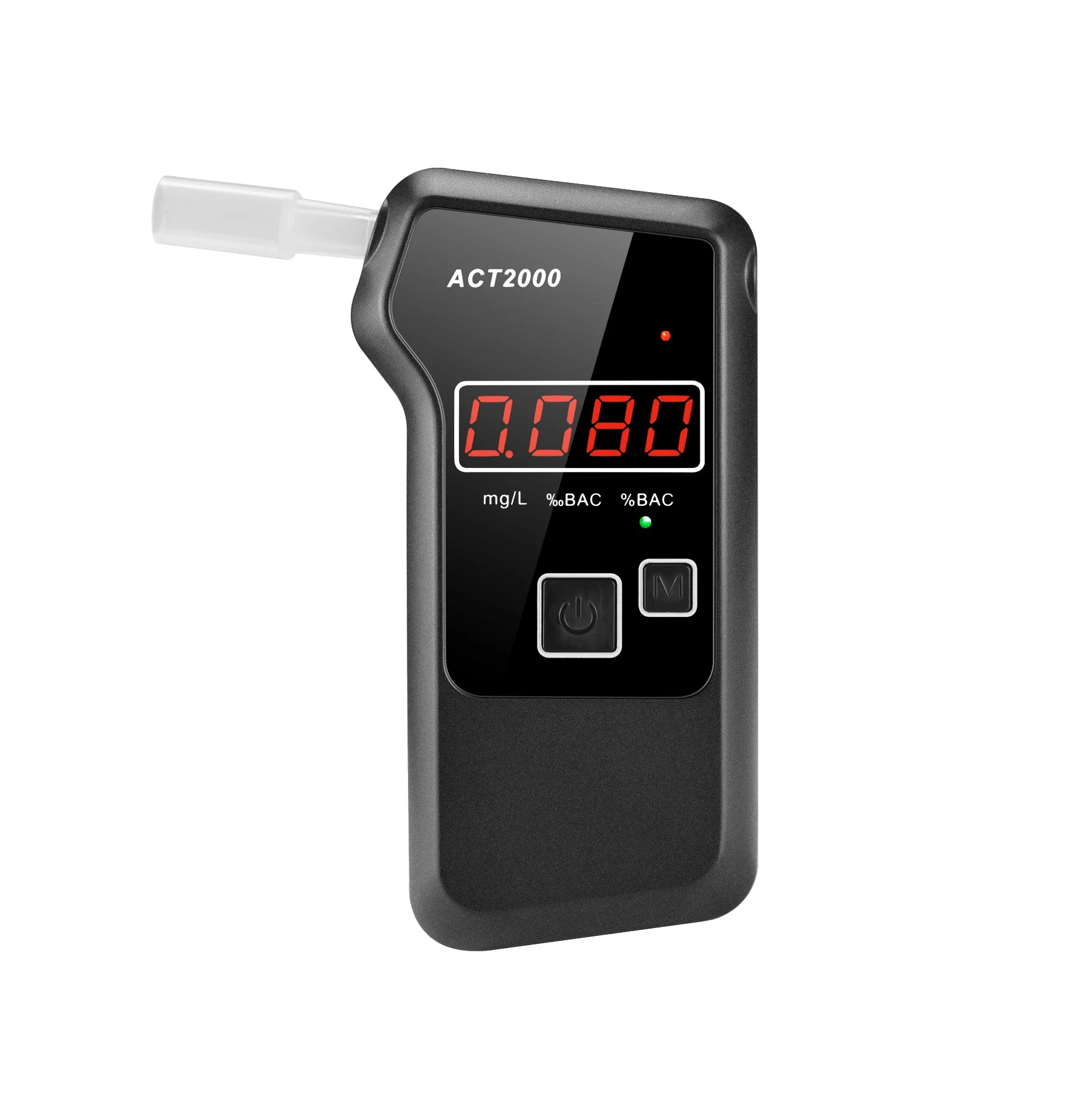 Factory Price Digital Breath Alcohol Tester with Comfortable Mouthpieces for Drunk Driving Detection ODM & OEM Breathalyzer