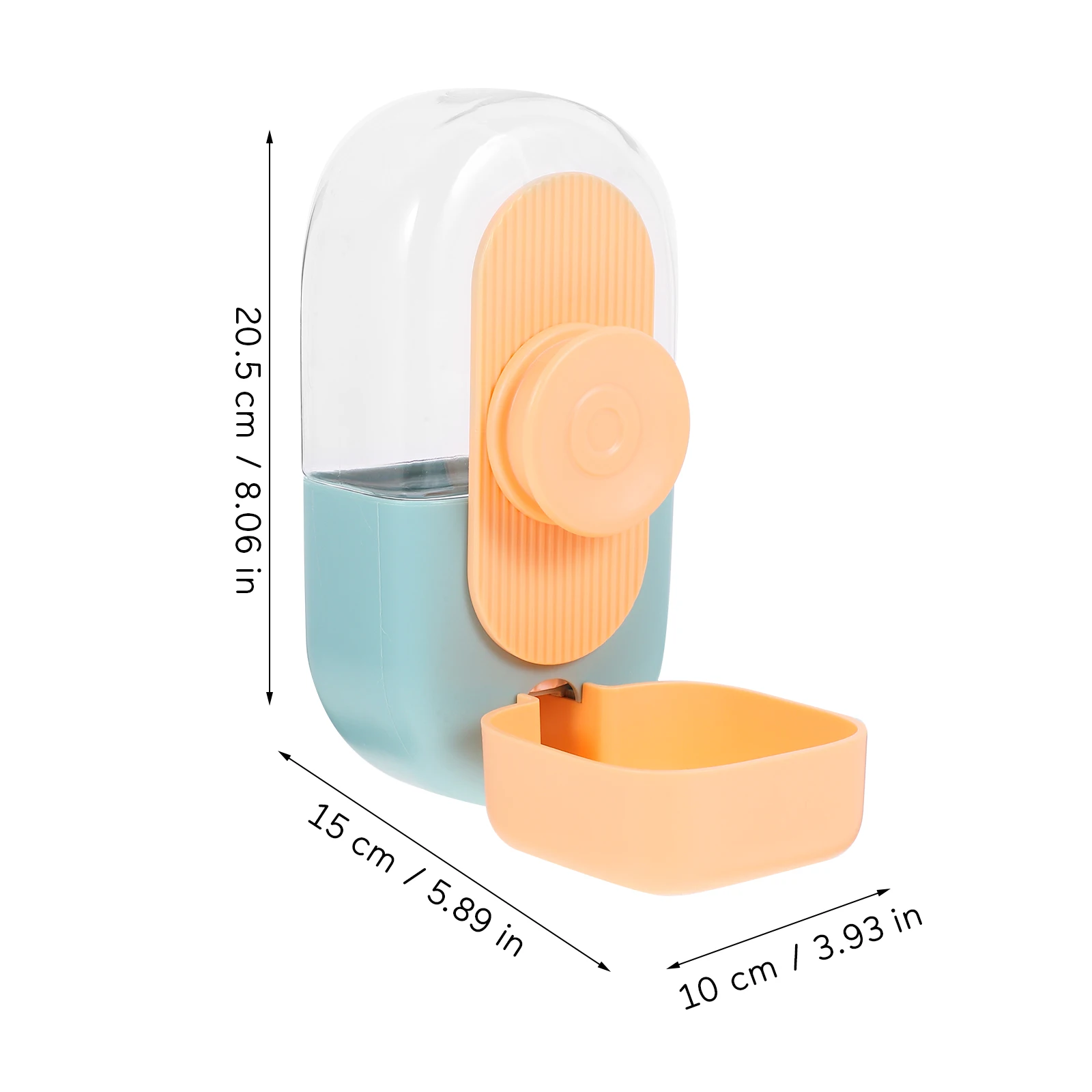 

Automatic Hanging Pet Feeder Water Dispenser for Cats Rabbits Guinea Pigs Hedgehogs Blue ange Durable Plastic Saves Space Fresh