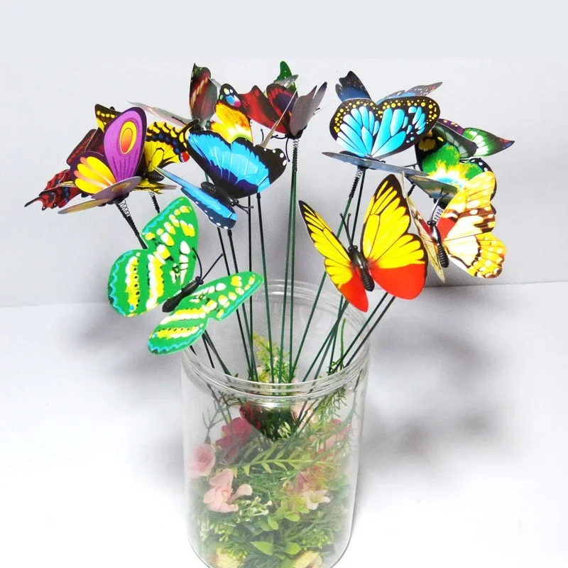 Bunch of Butterflies Garden Yard Planter Colorful Whimsical Butterfly Stakes Decoracion Outdoor Decor  Gardening Decoration