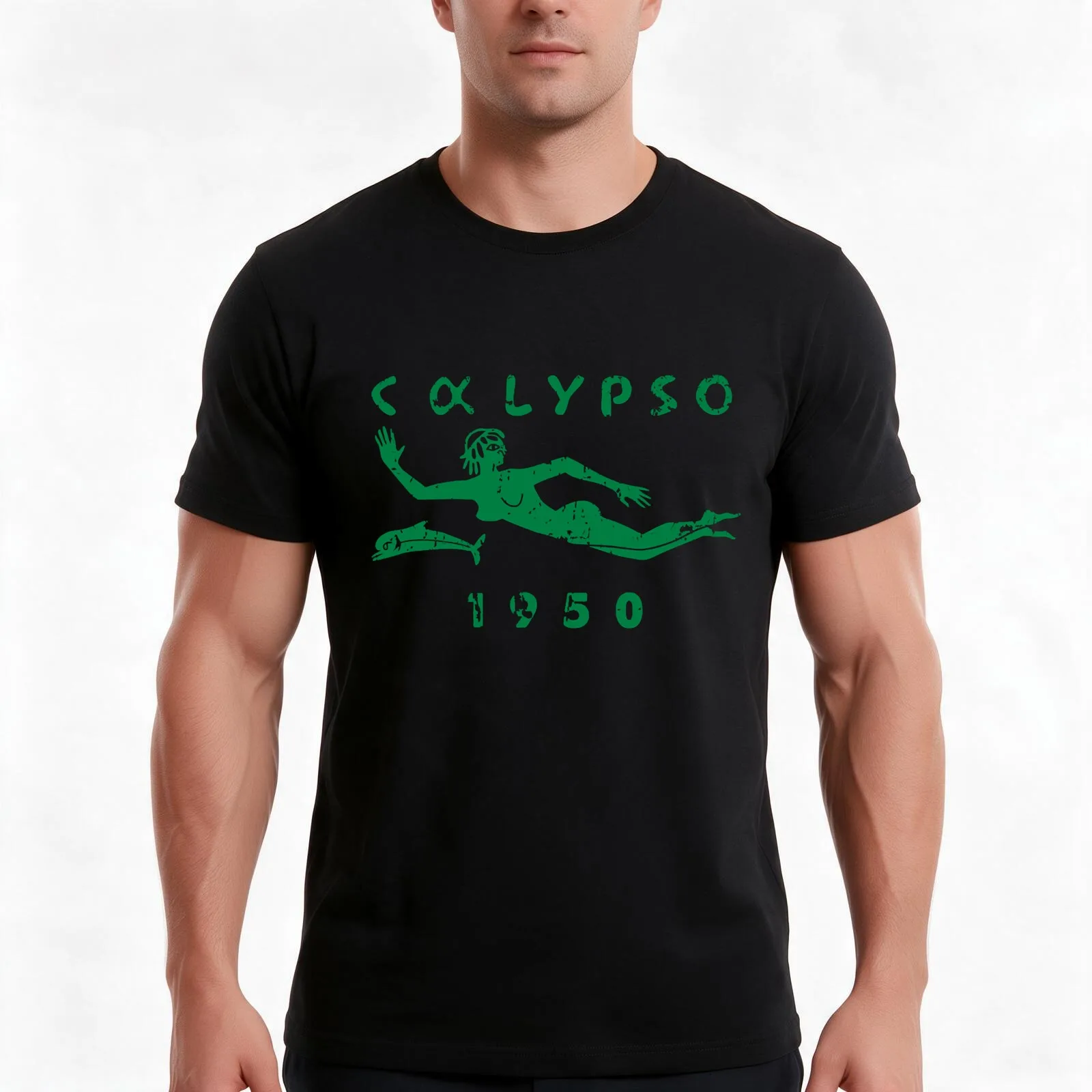 RV Calypso, Jacques Yves Cousteau T-Shirt, Summer Casual Cotton Tee, Oversized Streetwear Tops, Vintage Graphic Print