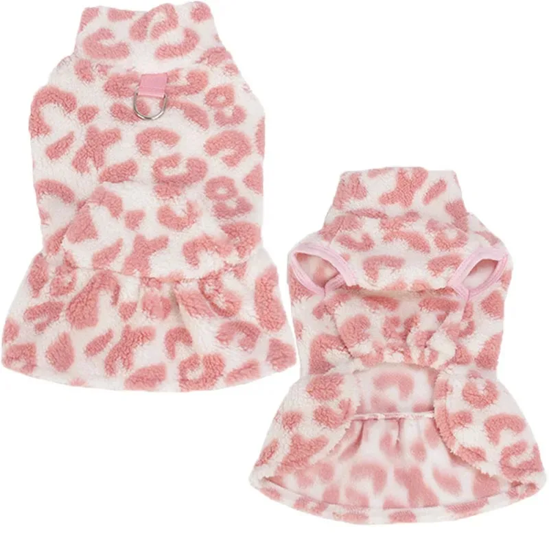 Abrigo suéter polar de leopardo para perros pequeños y Chihuahua - imagen 4