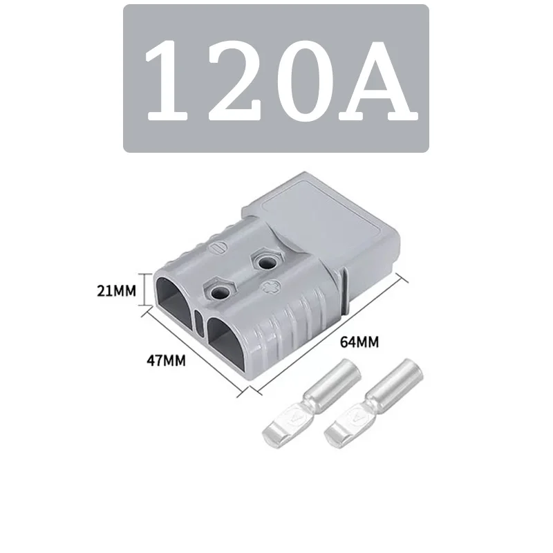 120A 600V 2Pin Forklift Battery Connector SB120 2/4/6AWG For Type High Current Quick Wire Connector Power Charging Plug image 3