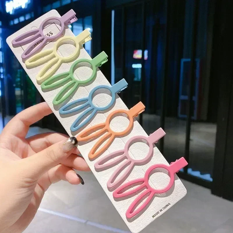 Cute Barrettes Girl versione coreana forcine New Candy Color glassato temperamento Bang Clip copricapo Clip a fascia laterale femminile