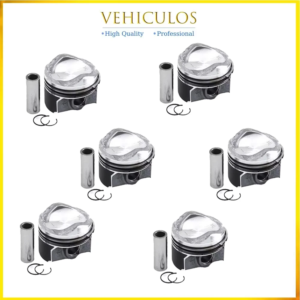 

6pcs Piston Rings Set 06E107065EE 06E107065DS 06E107065EC For Audi S5 A6 A7 A8 Q7 3.0 TFSI CREC CRED CREH Car Accessories Parts