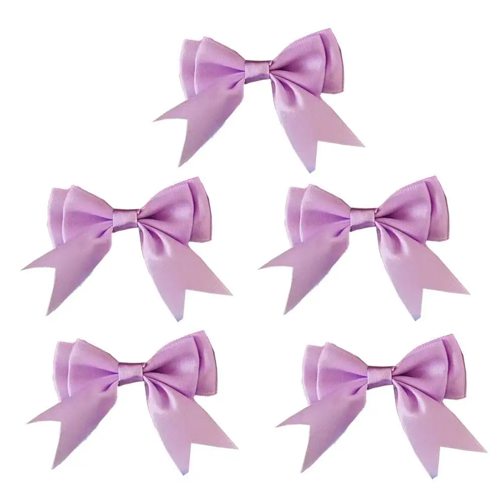 5 قطع الوردي الأبيض فراشة عقدة حقيبة زخرفة DIY بها بنفسك الملابس حقيبة ملحق الحلو ربطة العنق الديكور الإبداعي اليدوية بطاقات حقيبة #5