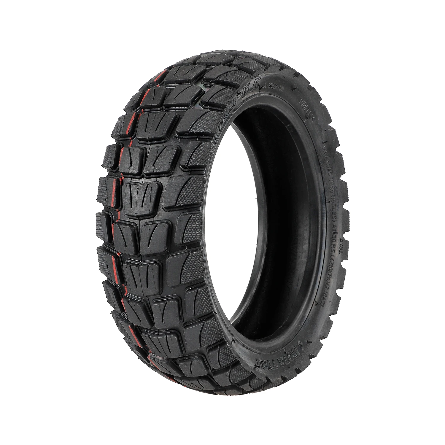 80/55-6.5 Tubeless Tire Thickened Off-road Tire For 10 Inch Electric Scooter Rubber Tire Front with Rear Wheel Replacement Parts