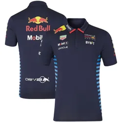 Polo de carreras de equipo Red Bull para adultos y mujeres, Camiseta deportiva al aire libre, Jersey de entrenamiento, sitio web oficial, novedad de 2024