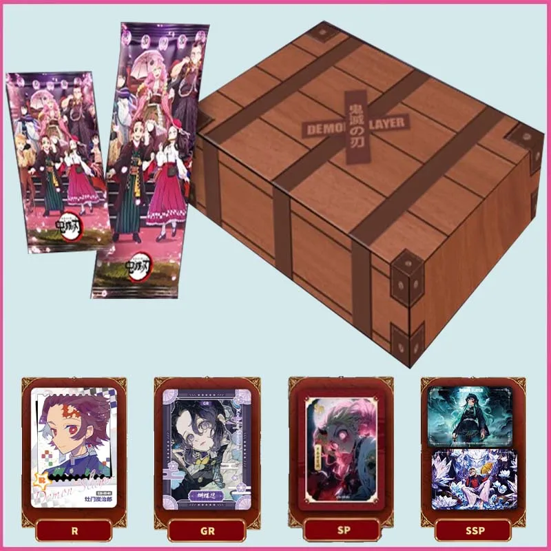 

New YAMI Demon Slayer Cards Infinite Train Chapter Diamond Flash SEC SSP Card Tanjirou Kamado Nezuko Character Collection Cards