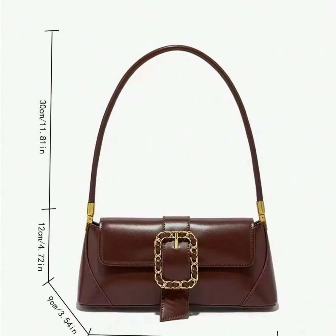 

2026 Модная и элегантная женская сумка, высококачественная простая роскошная уличная яркая сумка на одно плечо