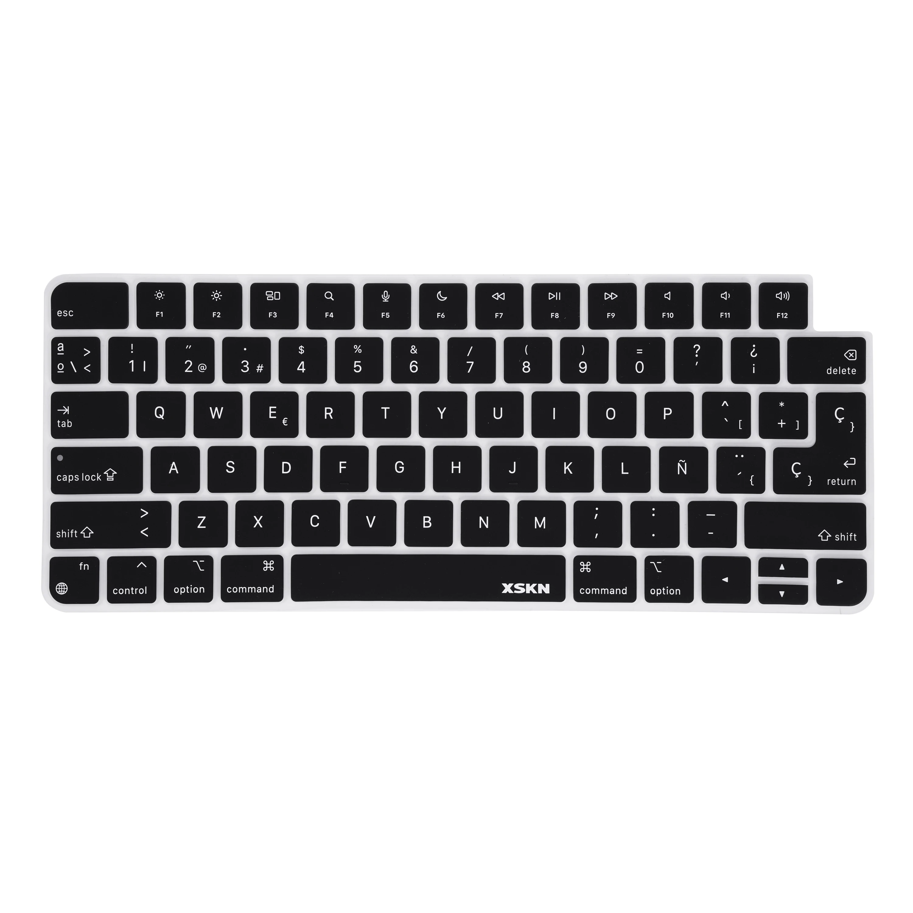 

XSKN Spanish Silicone Keyboard Cover for Released after 2021 iMac 24 inch Magic Keyboard A2449 With Touch ID A2450 With Lock Key