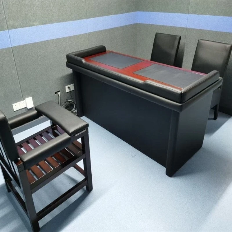 Soft Padded Interview Room Table Chair Set, Impact Resistant Custom Furniture for Inquiry Room