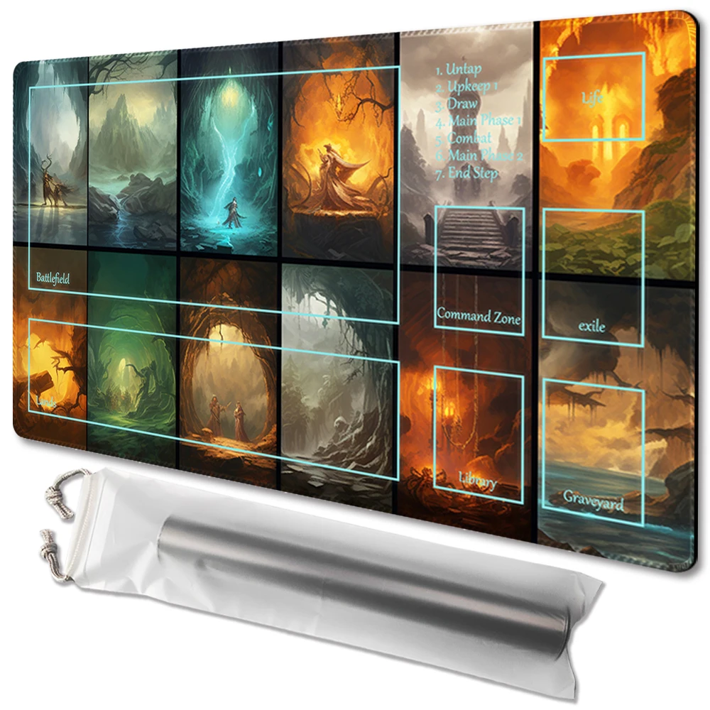 

Infinite Potential - Board Game TCG Playmat Table Mat Game Size 60X35 CM Mousepad Compatible for MTG CCG