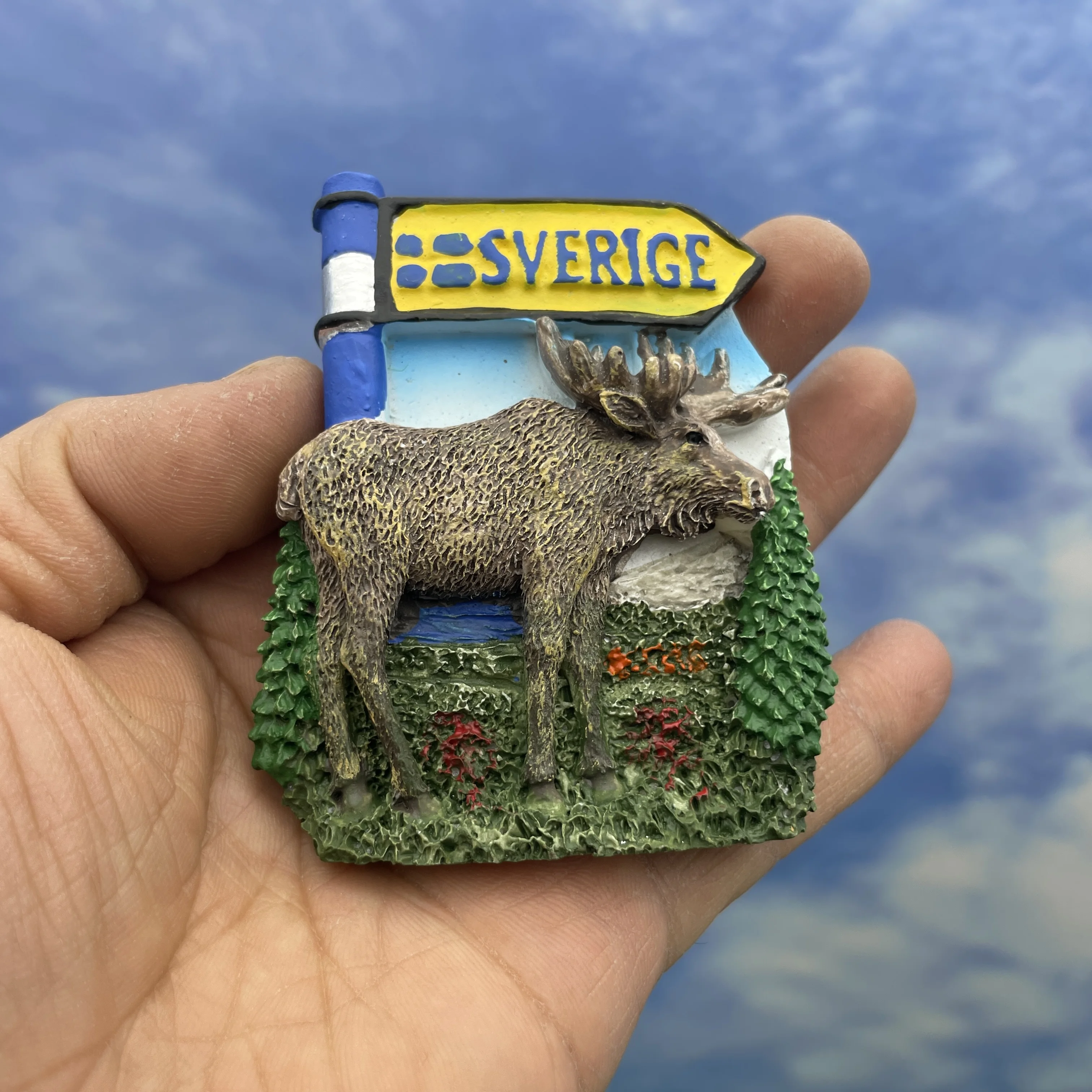 Sweden 3D Refrigerator Magnet Travel Souvenir Magnet Handmade Refrigerator Magnet Decorative Refrigerator Magnet