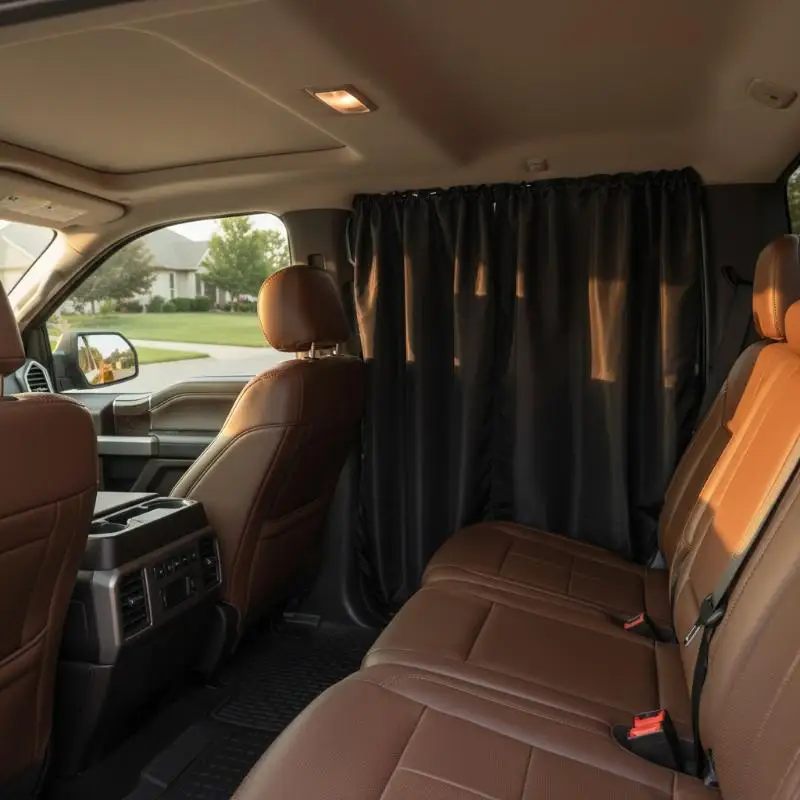 2/4Pcs Car Privacy Curtain Set Window Shade Privacy Travel Nap Night Car Camping Detachable Simple Curtain