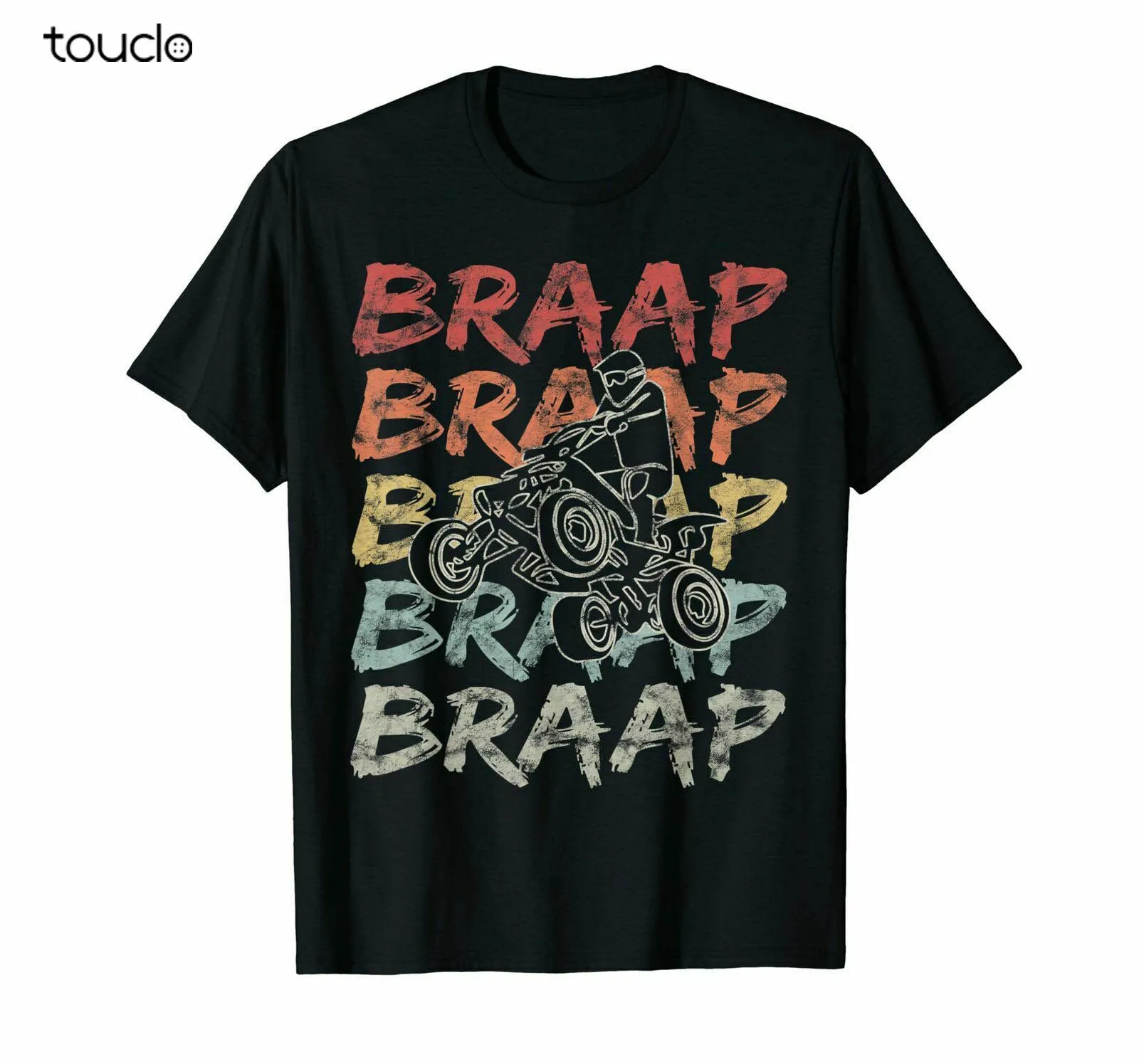 New Vintage Braap Quad Biker Gift I Atv Four Wheeler Quad Bike T-Shirt Unisex S-5Xl Xs-5Xl Custom Gift Creative Funny Tee