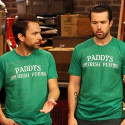 Vintage Paddy's Irish Pub Printed T-shirt It's Always Sunny in Philadelphia Cotton TShirt St Patrick's Day IASIP Man Woman Shirt