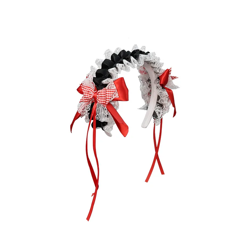 New Bow Headdress Lolita Sweet Versatile Lace Hair Accessories Set Cute Girl