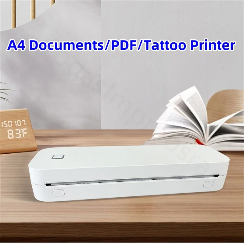 Thermal Printing Technology Self-adhesive Mini Printer Portable Bluetooth Wireless Flash Thermal Transfer Machine Tools A4 Paper