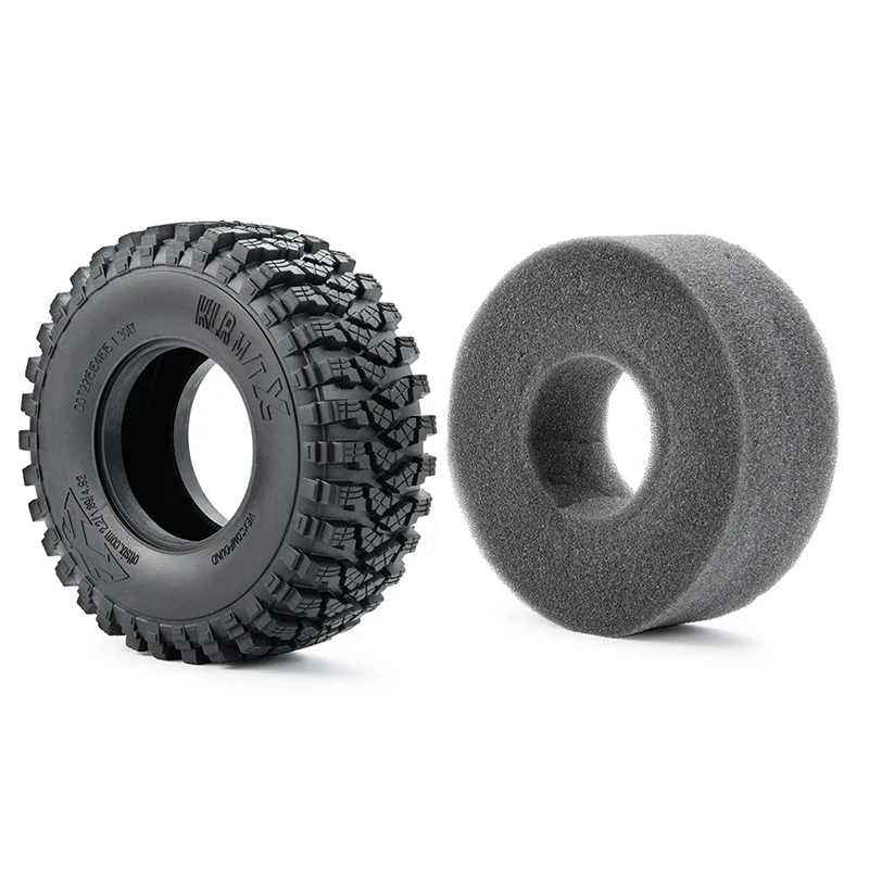 Peau de pneu simulée de 2,2 pouces, pneus à clipser d'escalade de 125MM pour SCX10, RR10, Ghost, TRX4, KM2