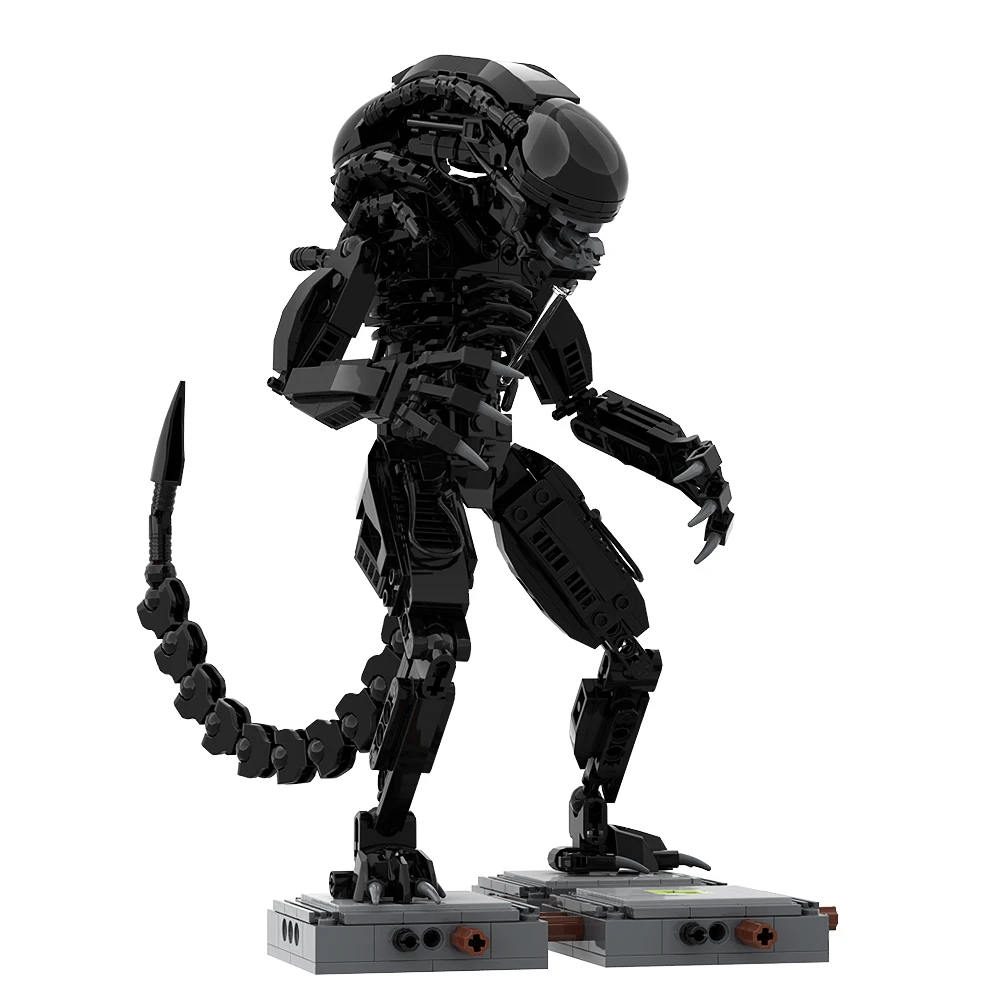 MOC Movie Aliened Xenomorphs Mecha Monster Building Block set Mini size P-5000 Powered Work Loader Brick Face Hugger Toys Gift