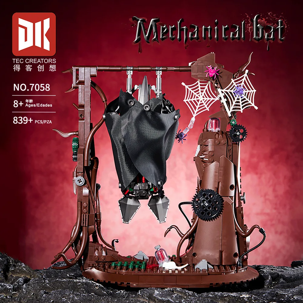 IN STOCK MOC Creativity Mechanical Bionic Bat Building Blocks Bricks Assembling Model Toys for Children Birthday Gift Set