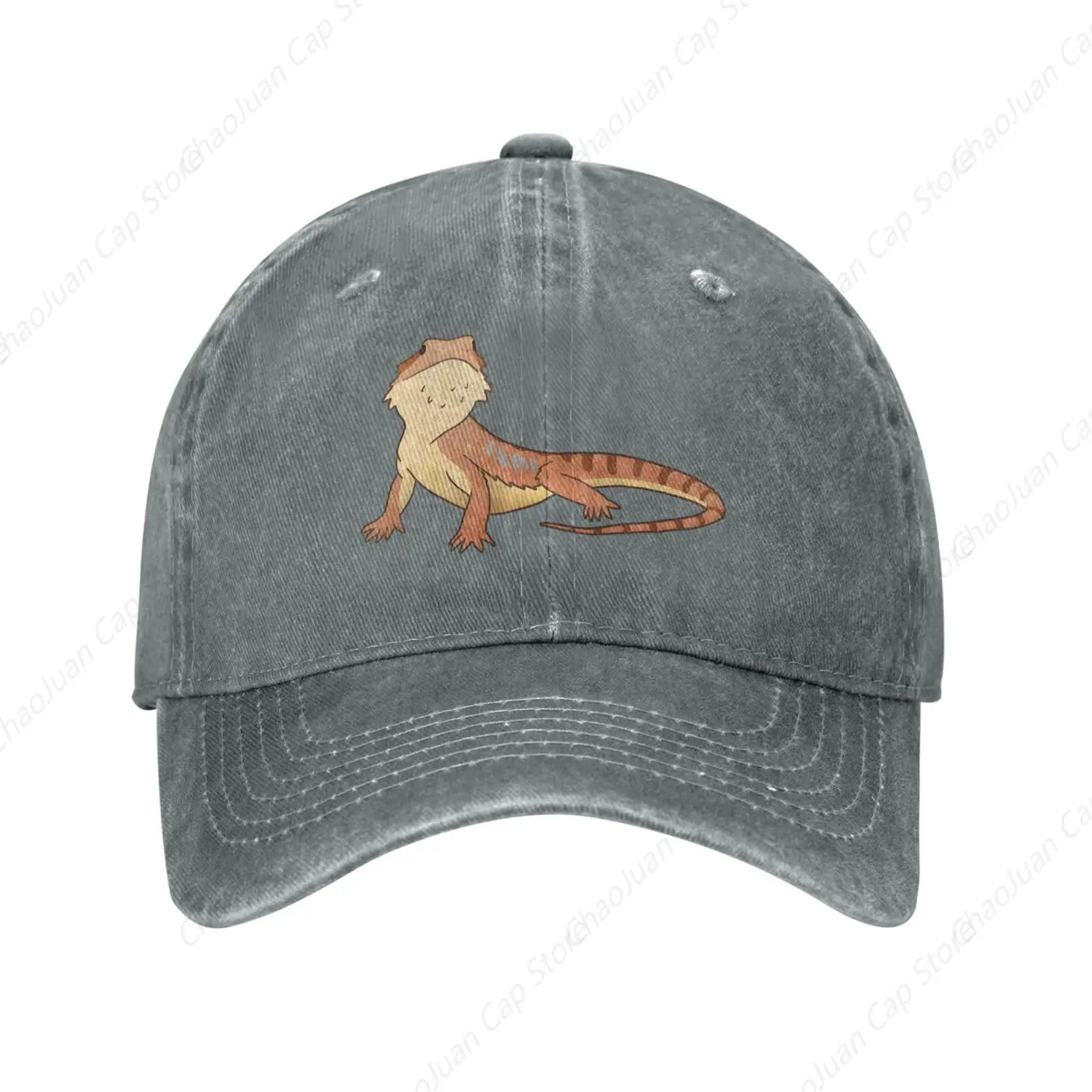 Funny Bearded Dragon Pet Lizard Lover Reptile Duck Tongue Classic Sandwich Hat- Baseball Cap Men Women