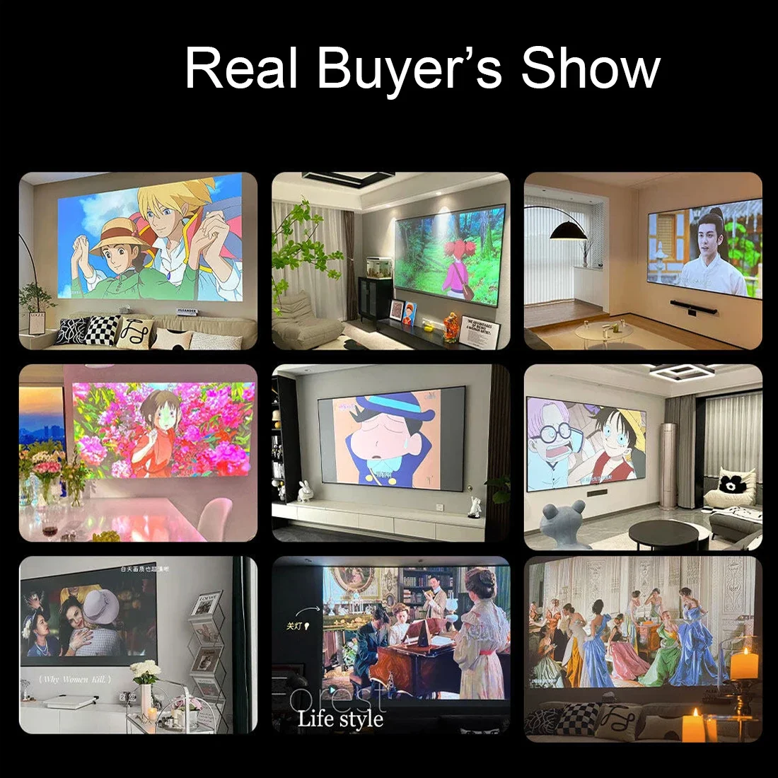 R Dangbei F5 DLP Projector Full HD Support 4K Projector 1800 ANSI Lumen 120HZ MEMC Android Home Theater Wifi Smart Beamer