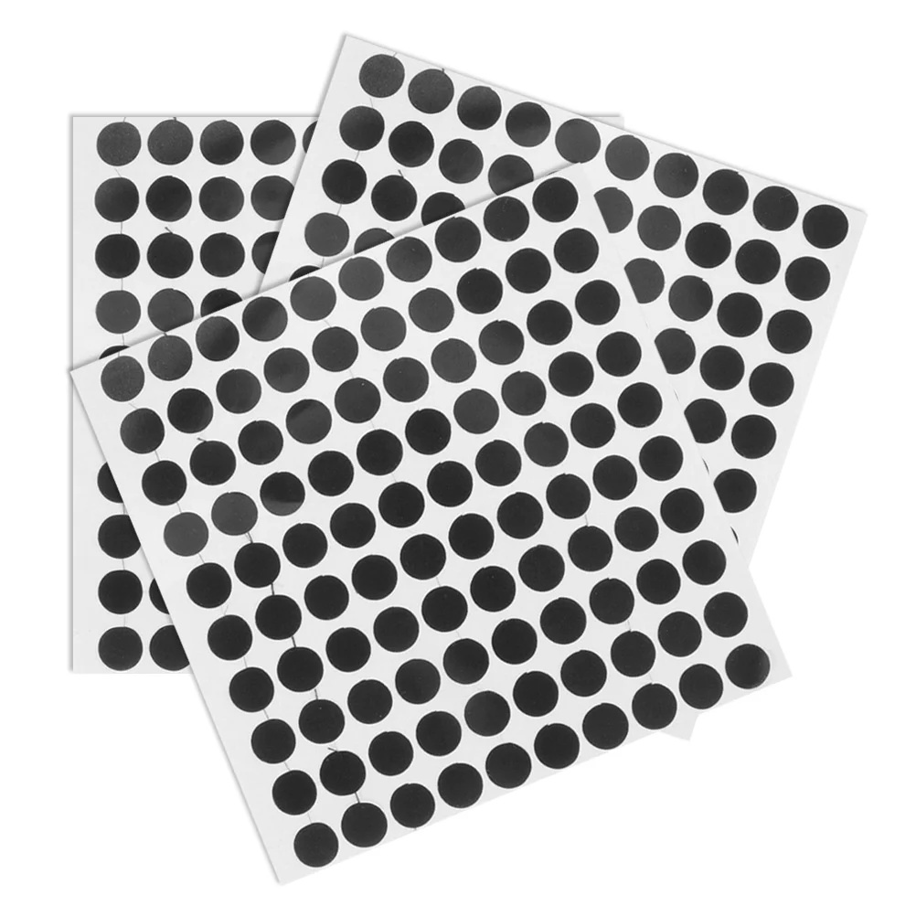 3 Sheets Billiard Black Balls Pool Stickers Circle 3pcs Pack Self Adhesive Cloth Dots Marker Accessories For Pool