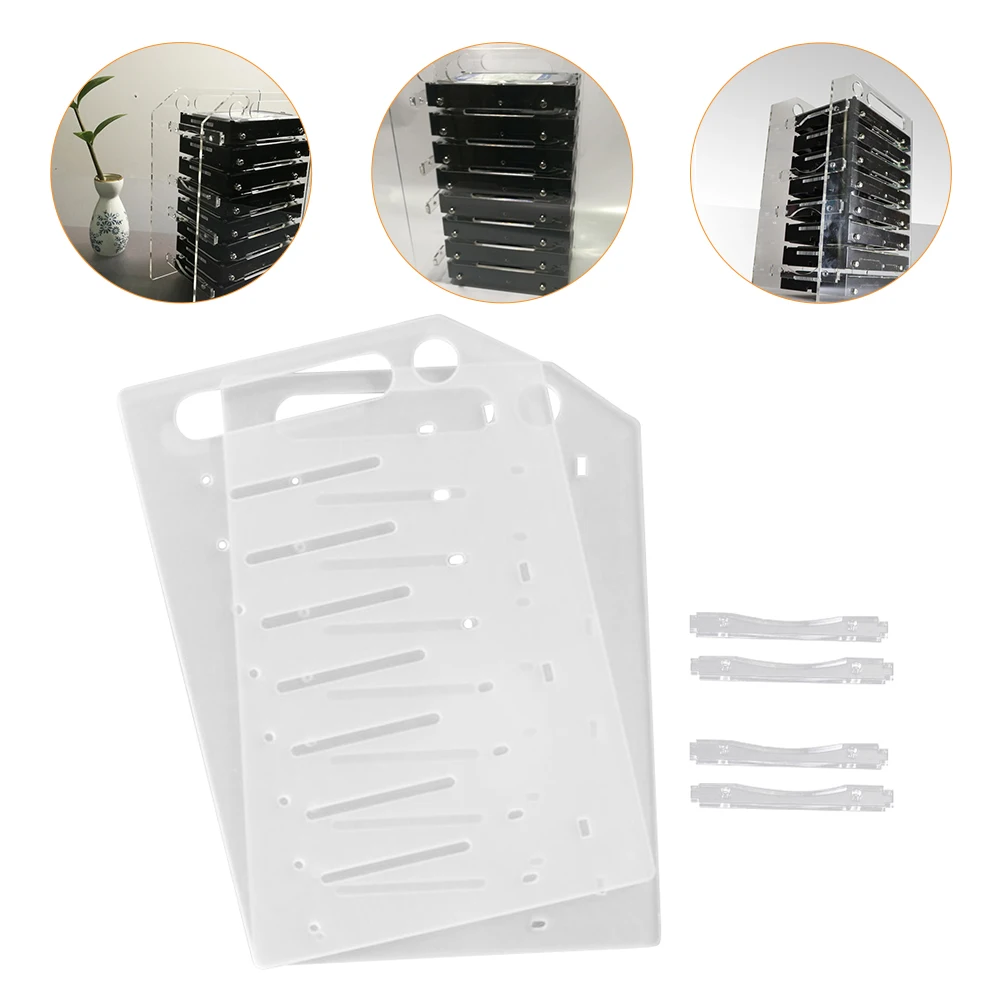 

1 set Hard Disk Rack 3.5 Inch Bracket DIY Multi Layer Cage Durable Heat Dissipation Stand for Hard Dock