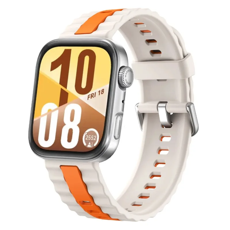 Силиконовый ремешок для часов Huawei Watch Fit 4/3, двухцветный сменный браслет-браслет для часов Huawei Fit 4 Pro, аксессуары Correa