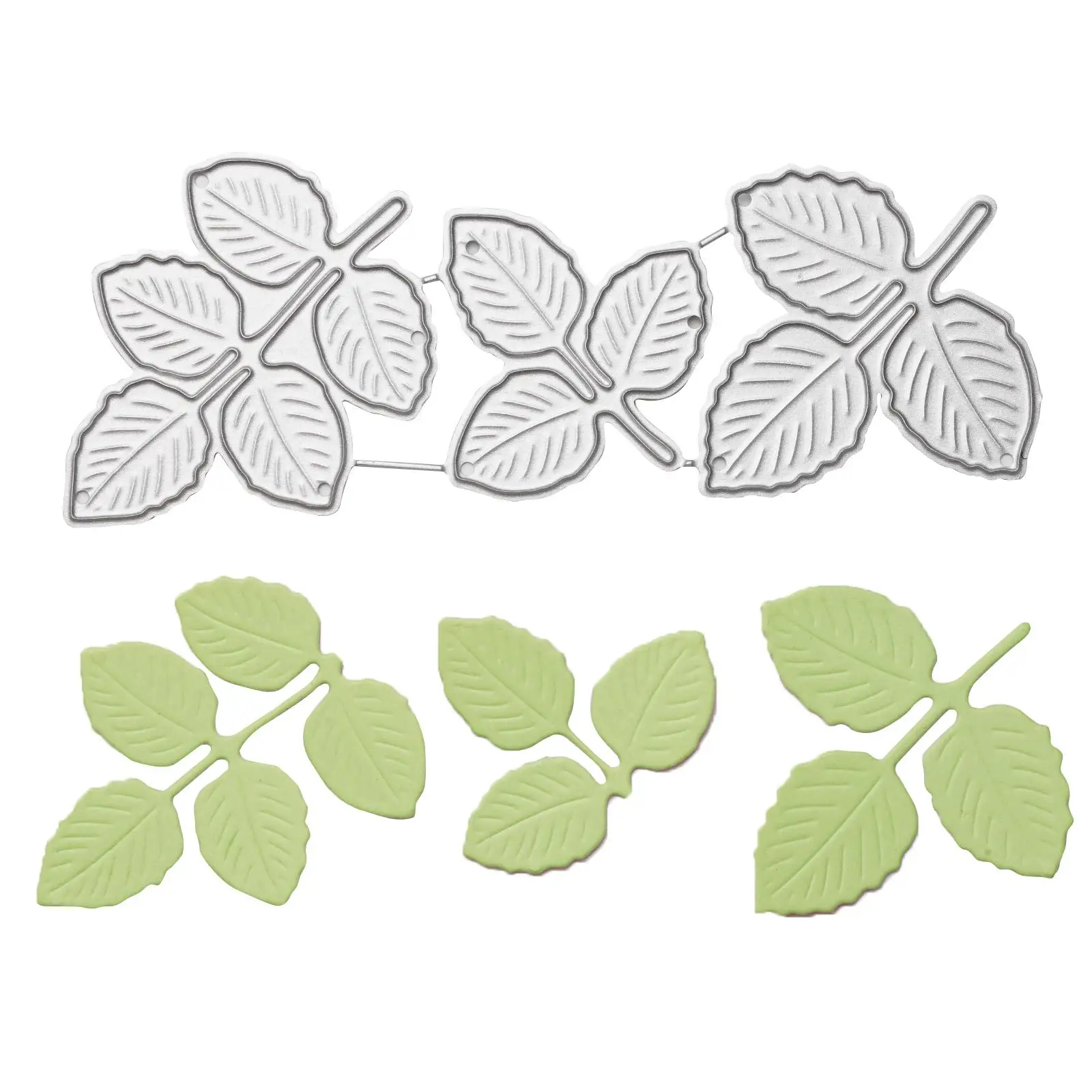 Corte de metal morre para DIY, Rose Leaves, cartões, faca artesanal, molde de papel, Scrapbook, P6L5