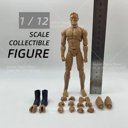 YYH-004 1/12 Scale Super Flexible Joint Body with Head Hand Boots Accessories 6-inch Male Muscular Action Figure No Original Box