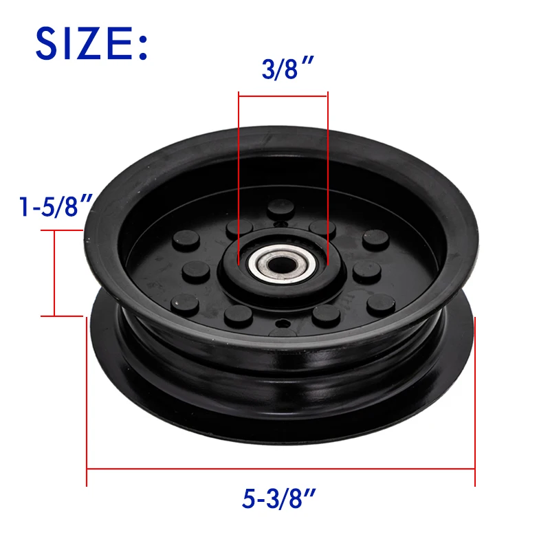 Mower Pulley Single Slot Part Flat Idler Pulley Mower Single Groove Pulley Replaces 196106 197379 532196106