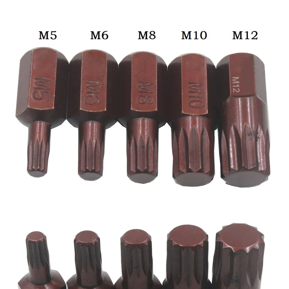 1pc 30mm Star Screwdriver Bits M5 M6 M8 M10 10mm Hex Shank For Screwdriver Hand Tools Nutdrivers Workshop Equipment