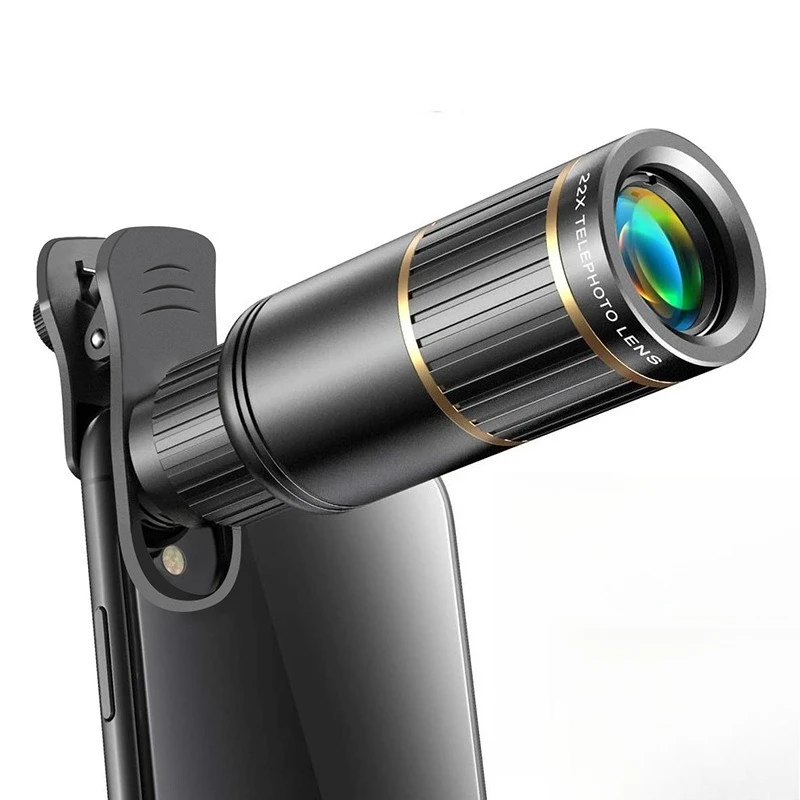 22x HD Monocular Telescope Metal Spotting Scope with Mobile Camera for Concerts And Sports Viewing Concert Shooting Artifact