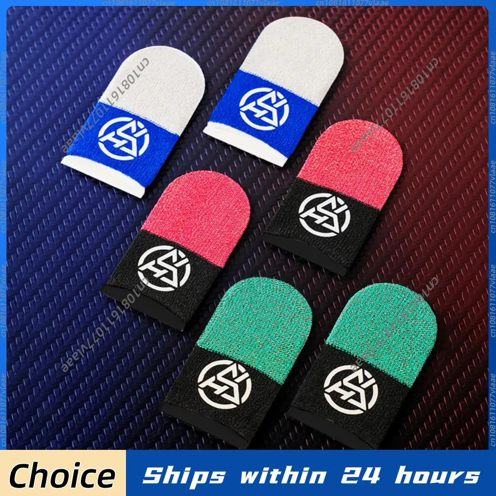 Finger Thumb Gloves Breathable Nightlight Finger Covers Sweatproof Anti Slip Game Controller Finger Cover for PUBG Phone Gaming