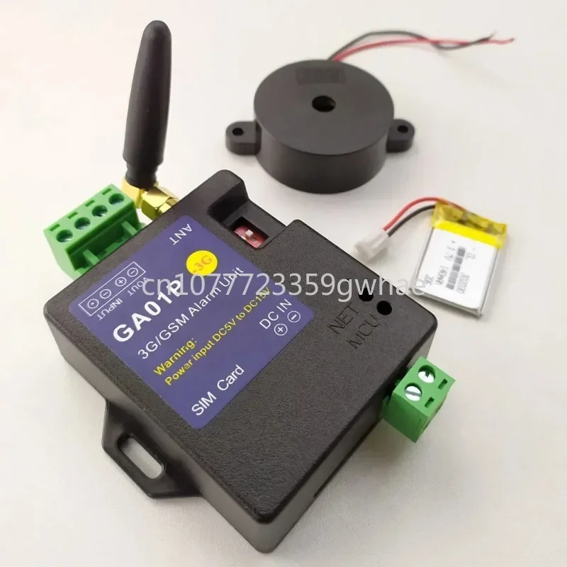 With a single input mini GSM alarm box, 3G version GA01P rechargeable battery powered GSM power outage fault alarm