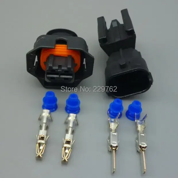 Shhworldsea 1sets 2 way pin 3.5 series Female male auto connector plug 936059-1 for Auto,E-Bike,boat,LCD,LED,truck ect