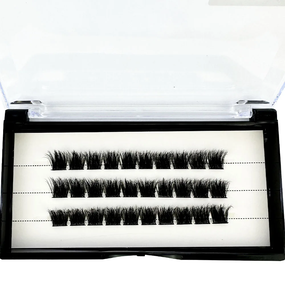 NEUE 5D Flauschige Nerzwimpern 3 Reihen Natürliche Wimpernverlängerung 3D Russische Einzelwimpern-Cluster Make-up-Tools Wimpern Cilia – Detail 29