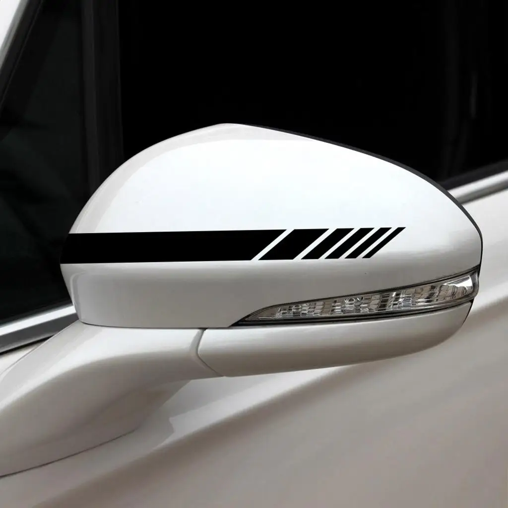 

5PCS Car Decal Hood Mirror Decals Graphic Sticker Universal Hood Racing Body