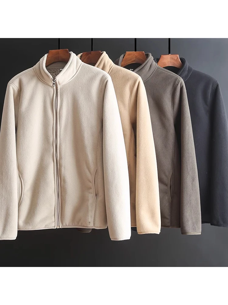 

Мужская утепленная флисовая куртка: гарантированное тепло, двухслойный флис, модный городской стиль, зимняя верхняя одежда