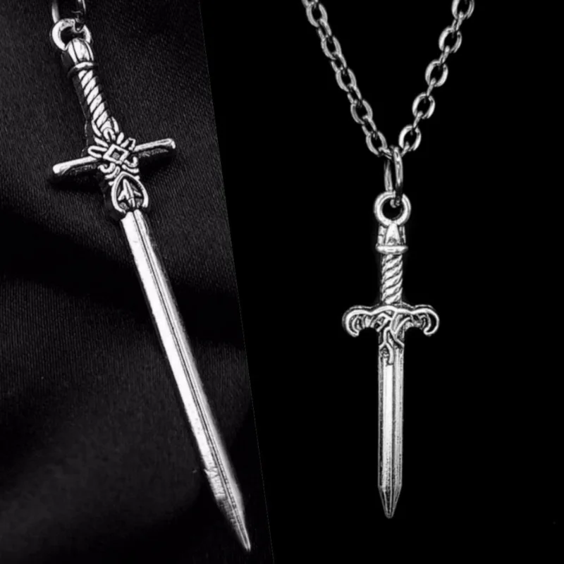 Customized.2 Pieces a Set of-Border Sword Necklace Men's Personalized Same Style Hop