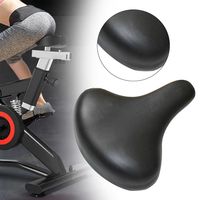 PU Leather Oversized Bike Seat Soft Comfortable Waterproof Wide Bicycle Saddle High Elasticity Spring Cycling Cushion