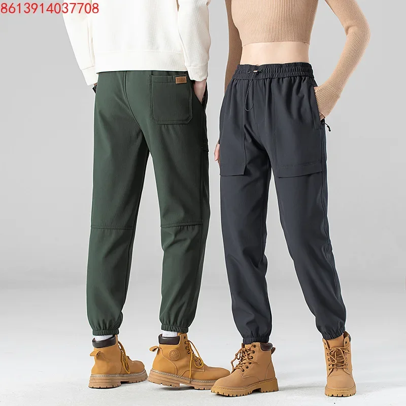 

Couple Charge Pants Men's Thin Soft Shell Pants Women's New Mountaineering Tie Tote Pants Anti-defense