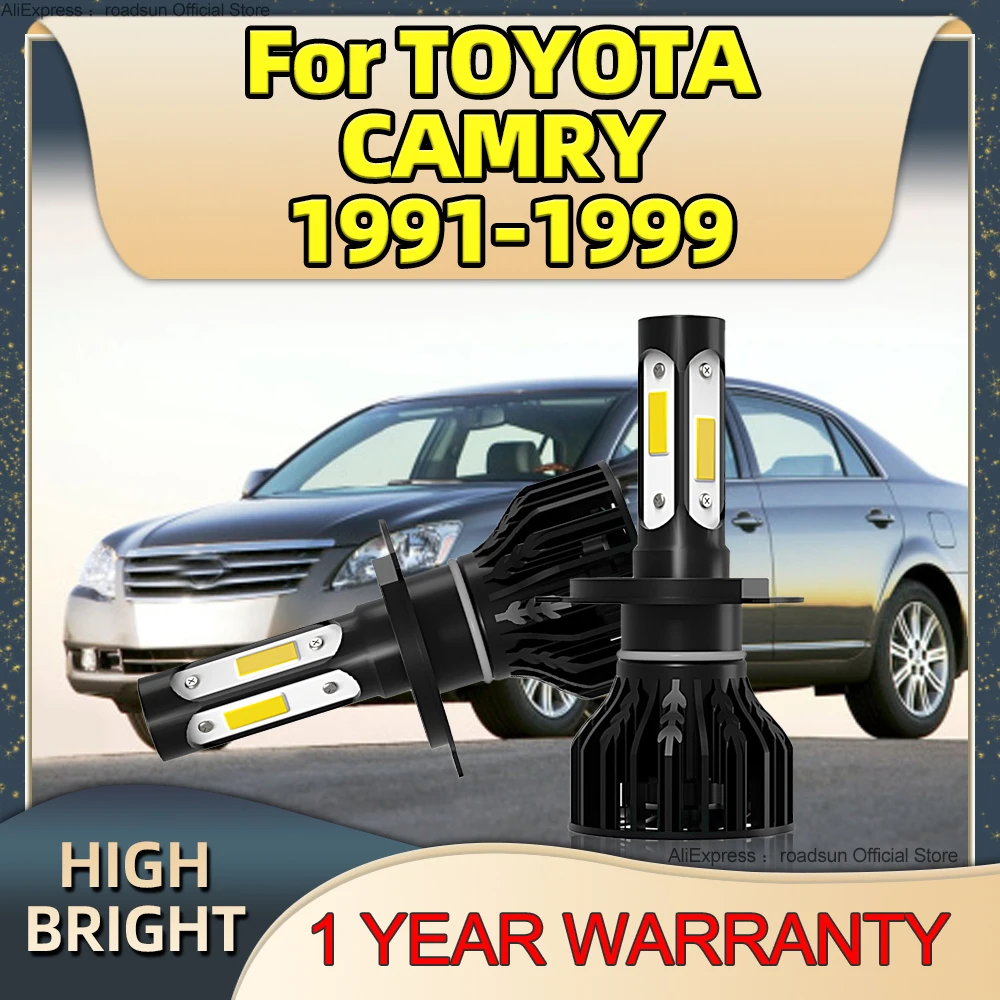 

LED 6000K H4 Car Lights 25000LM High Bright Headlight 4Side Chip For TOYOTA CAMRY 1991 1992 1993 1994 1995 1996 1997 1998 1999